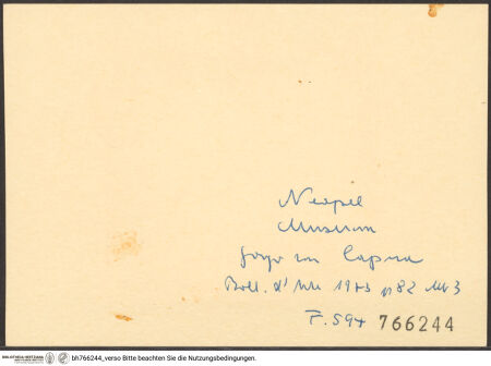 Rückseite von bh766244_recto