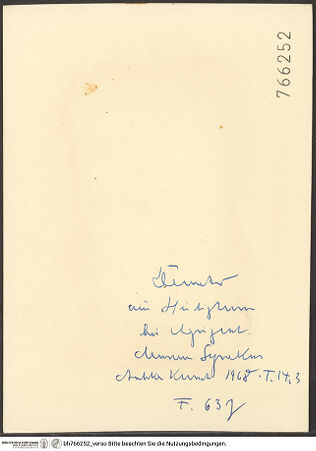 Rückseite von bh766252_recto