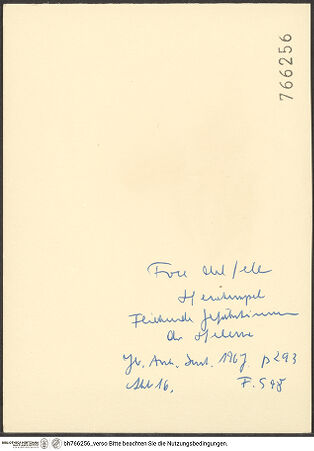 Rückseite von bh766256_recto