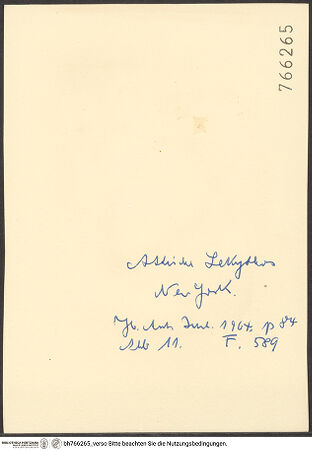 Rückseite von bh766265_recto