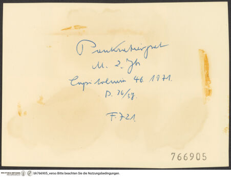 Rückseite von bh766905_recto