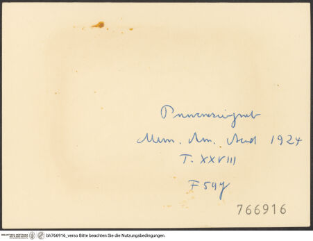 Rückseite von bh766916_recto