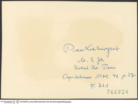 Rückseite von bh766924_recto