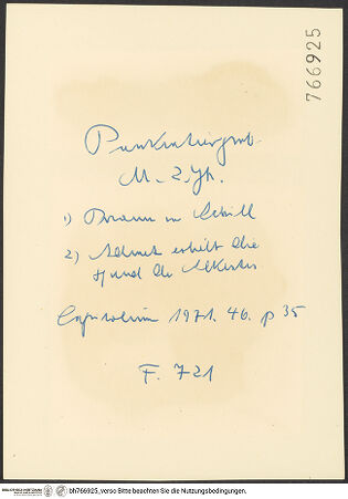 Rückseite von bh766925_recto