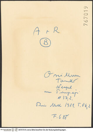 Rückseite von bh767019_recto