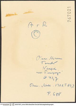 Rückseite von bh767021_recto