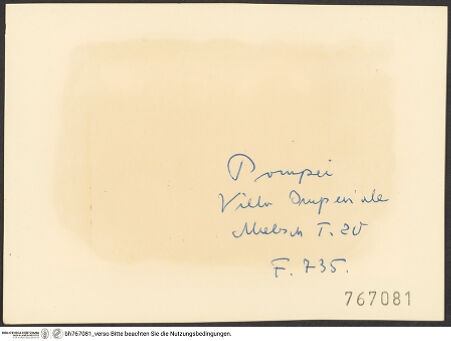 Rückseite von bh767081_recto