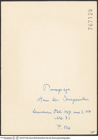 Rückseite von bh767128_recto