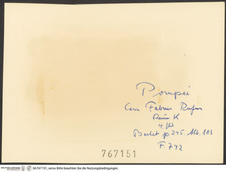 Rückseite von bh767151_recto