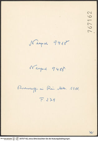 Rückseite von bh767162_recto