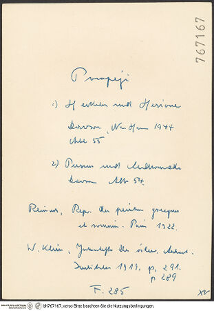 Rückseite von bh767167_recto