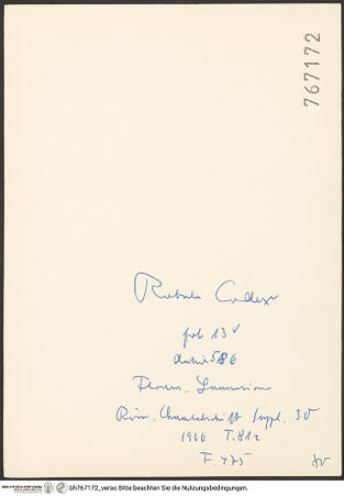 Rückseite von bh767172_recto