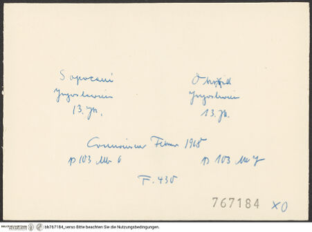 Rückseite von bh767184_recto