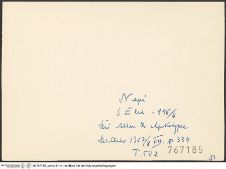 Rückseite von bh767185_recto