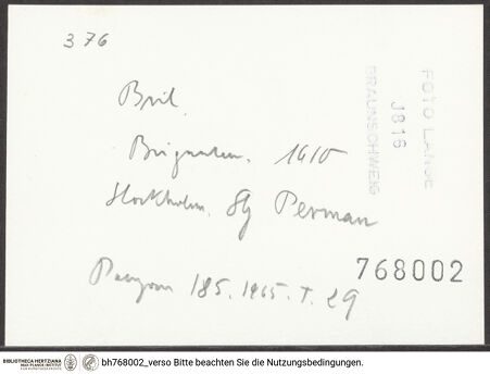 Rückseite von bh768002_recto