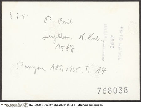 Rückseite von bh768038_recto