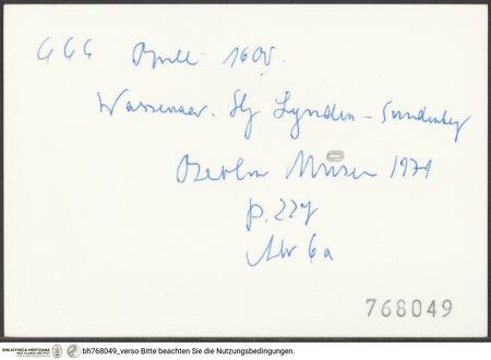 Rückseite von bh768049_recto