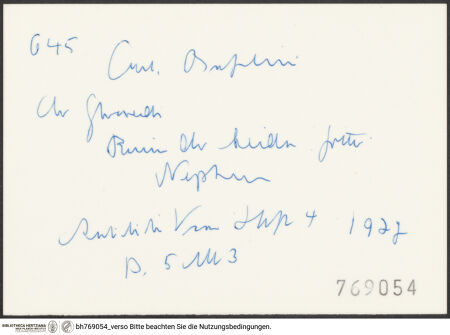 Rückseite von bh769054_recto