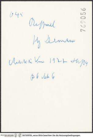 Rückseite von bh769056_recto