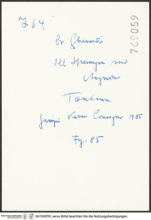 Rückseite von bh769059_recto