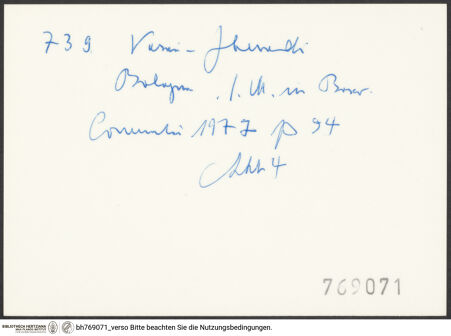 Rückseite von bh769071_recto