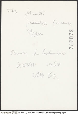 Rückseite von bh769072_recto