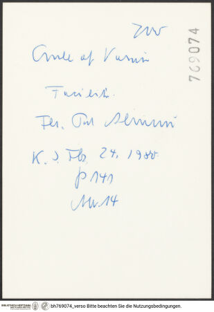 Rückseite von bh769074_recto