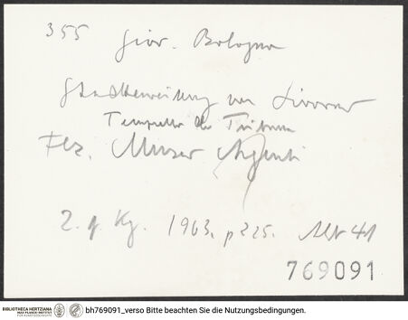 Rückseite von bh769091_recto