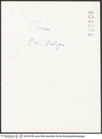 Rückseite von bh769108_recto