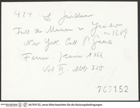 Rückseite von bh769152_recto