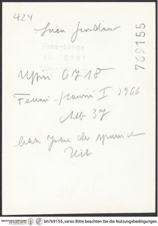 Rückseite von bh769155_recto