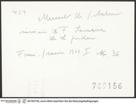 Rückseite von bh769156_recto