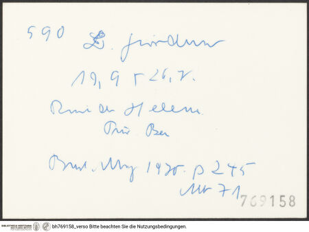 Rückseite von bh769158_recto