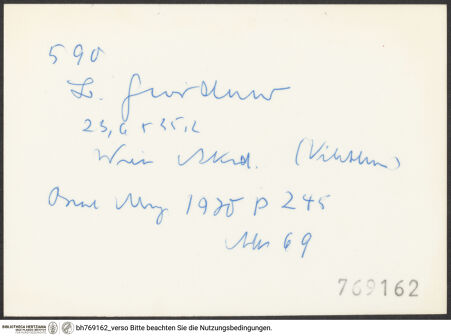 Rückseite von bh769162_recto