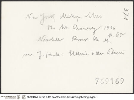 Rückseite von bh769169_recto