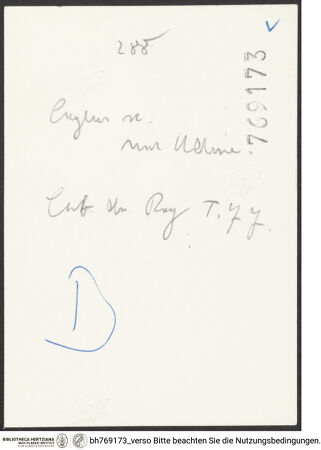 Rückseite von bh769173_recto