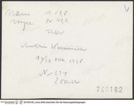 Rückseite von bh769182_recto