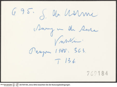 Rückseite von bh769184_recto