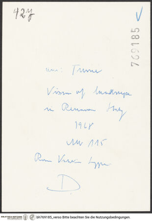 Rückseite von bh769185_recto