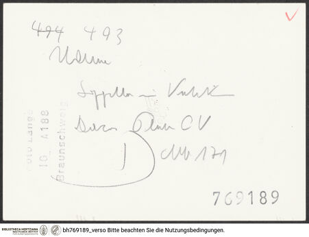 Rückseite von bh769189_recto