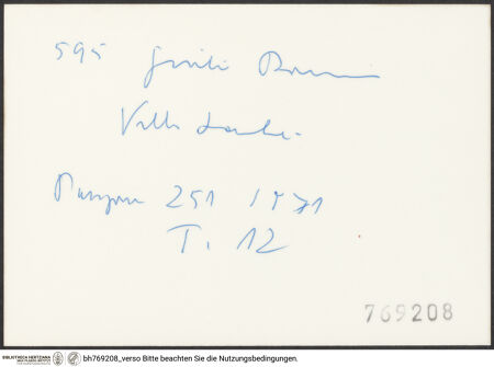 Rückseite von bh769208_recto