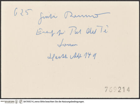 Rückseite von bh769214_recto