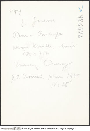 Rückseite von bh769235_recto