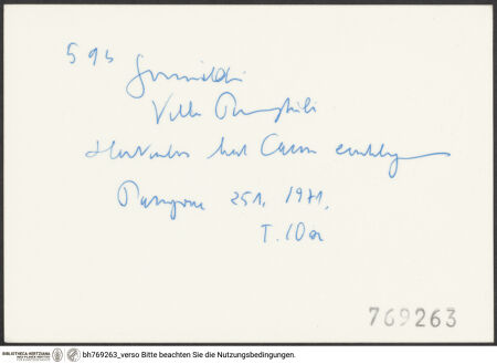 Rückseite von bh769263_recto