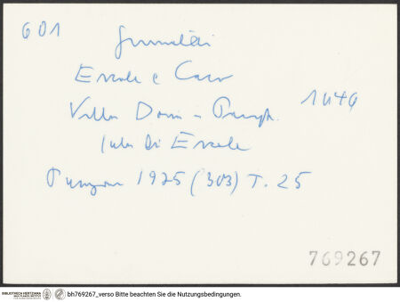 Rückseite von bh769267_recto