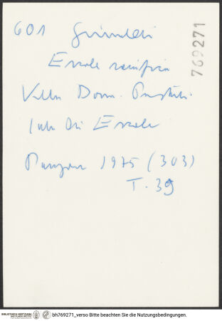 Rückseite von bh769271_recto