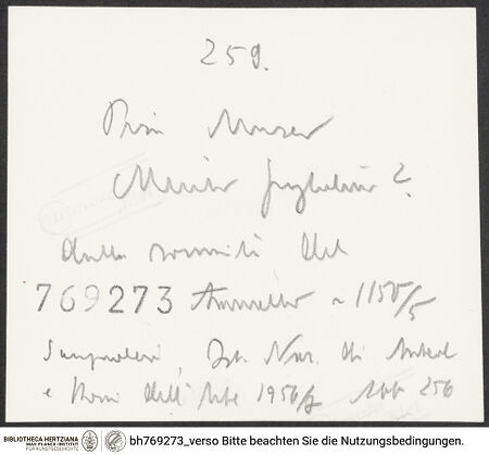 Rückseite von bh769273_recto