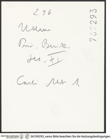 Rückseite von bh769293_recto