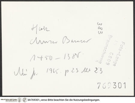 Rückseite von bh769301_recto