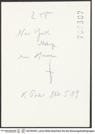 Rückseite von bh769307_recto